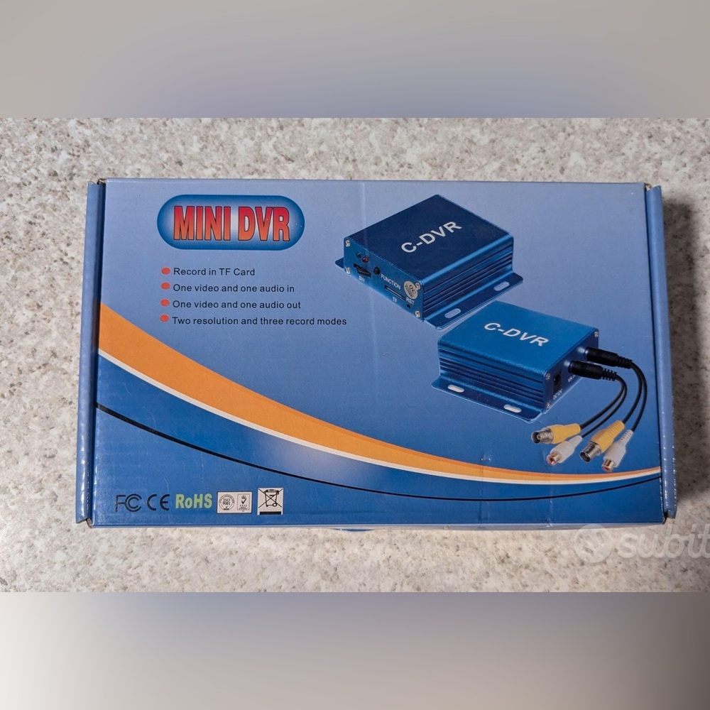 Mini DVR 1 channel audio-video